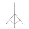 Adjustable tripod lighting stand for studio photography, videography, and stage lighting. Durable, high-quality steel construction with adjustable height for professional lighting setups.