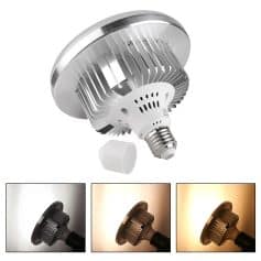 Energy-efficient LED light bulb with adjustable color temperature for medical and cosmetic lighting applications.