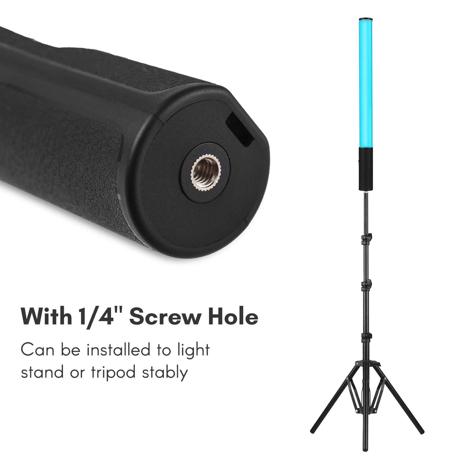 Bright LED Light Stick on Tripod Stand for Professional Photography and Video Shootings.