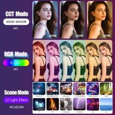 Photo showing colorful LED lights suitable for optometry clinics and eyewear stores.