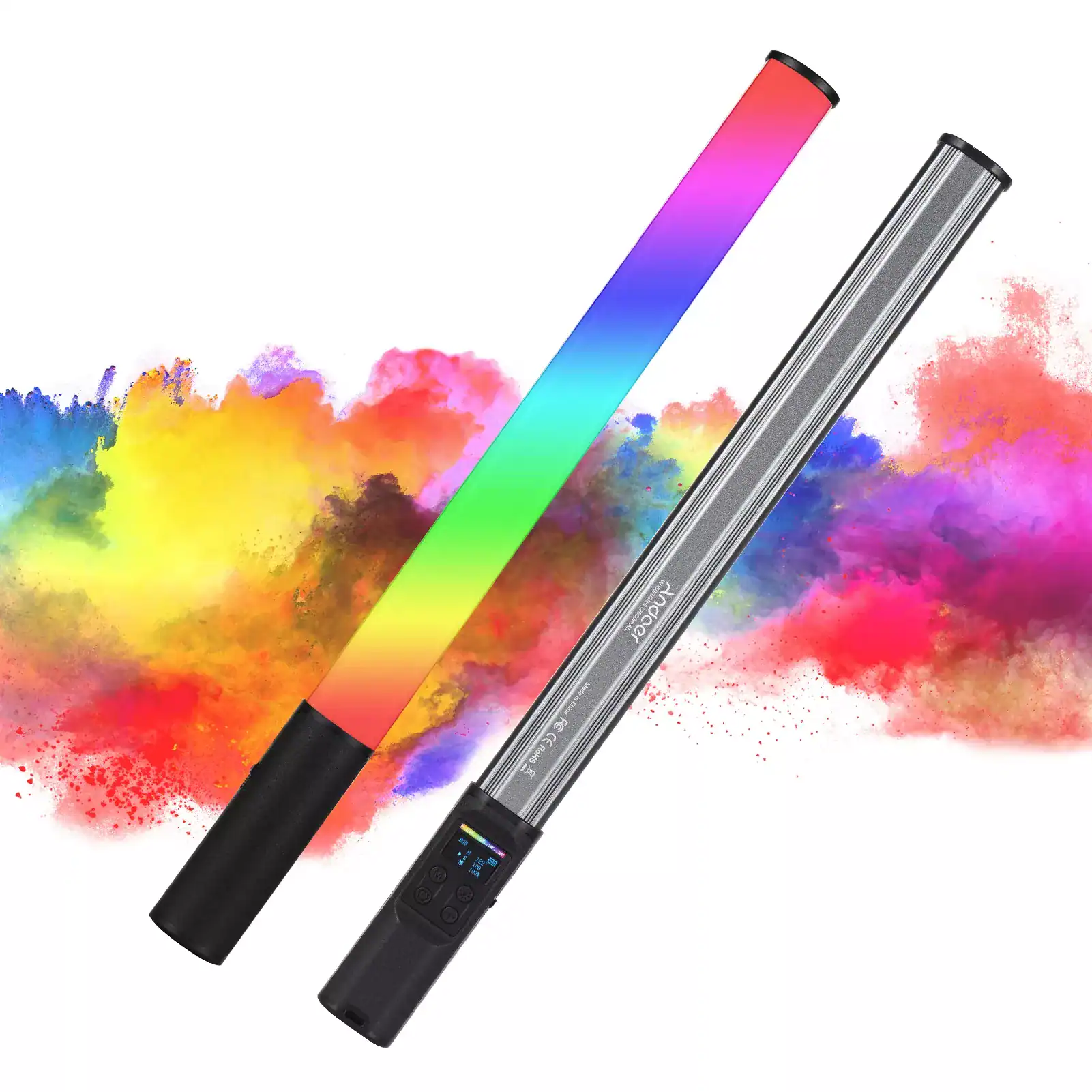 Bright LED light stick with vibrant rainbow colors, perfect for concerts, festivals, and celebrations. Wireless, handheld, and easy to operate, ideal for enhancing your event experience.