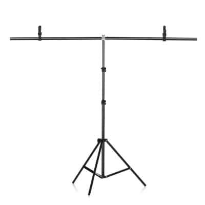Adjustable photography lighting stand with extendable tripod and boom arm, perfect for studio, portrait, and product photography at Monalisa Store.