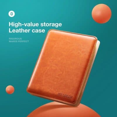 Luxury leather storage case for eyeglasses and accessories, stylish and durable, ideal for elegant eyewear organization, perfect for opticians and eyewear enthusiasts.