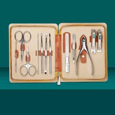 A professional dental care kit featuring high-quality dental instruments, including tweezers, scissors, and curing light, perfect for dental clinics, orthodontics, and dental hygiene.