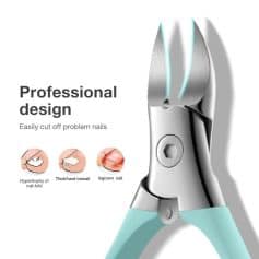 High-quality professional nail clippers for safe, precise nail trimming. Perfect for treating nail fold, thick toenails, or ingrown nails; ideal for beauty salons and personal grooming.
