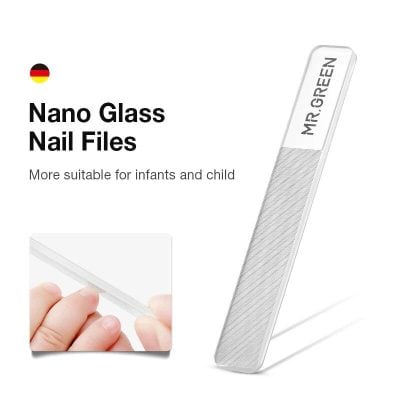 Nano glass nail files for gentle, safe nail care for children and infants. Perfect for delicate nails, providing smooth and painless filing experience.