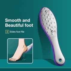 Foot file for removing dead skin and calluses, promoting soft and healthy feet, perfect for foot care and pedicures.