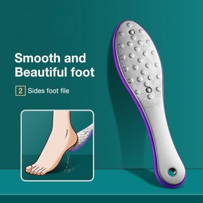 Foot file for removing dead skin and calluses, promoting soft and healthy feet, perfect for foot care and pedicures.