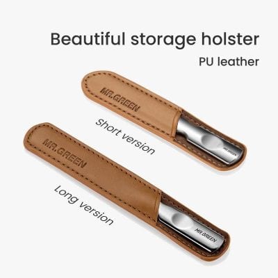 High-quality PU leather storage holster for glasses, available in short and long versions, designed for secure and stylish protection of your eyeglasses.