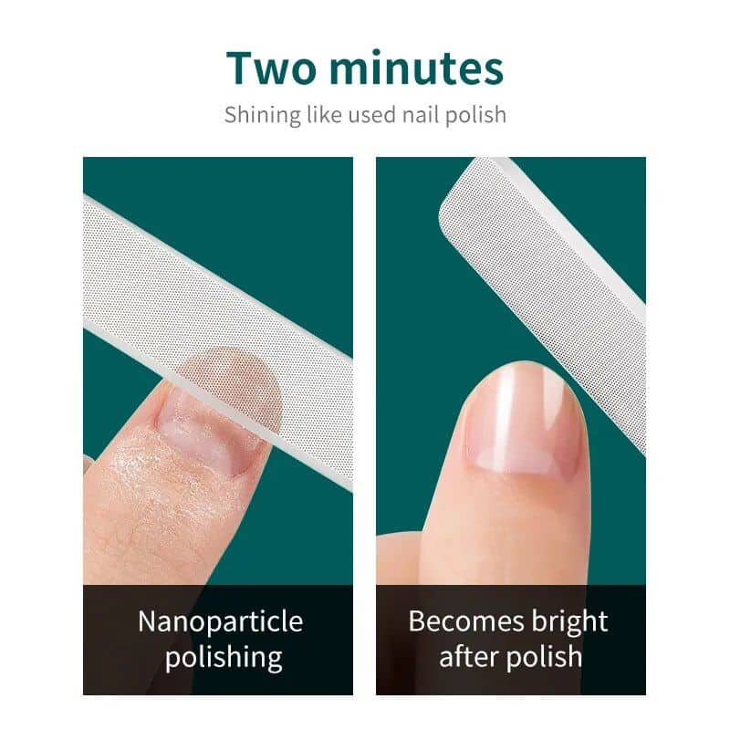 Quick nail polish remover with shine-enhancing effects and nanoparticle polishing. Achieve bright, smooth nails in just two minutes with Monalisa Store's professional nail care products.