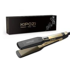 Stylish, professional hair straightener for sleek, shiny hair. Ideal for hairstyling and hair smoothing. Perfect for salon and home use, featuring digital temperature control and ceramic plates.