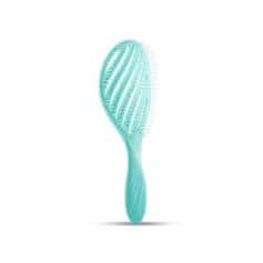 A stylish, ergonomic hairbrush designed for efficient hair detangling, volume, and scalp massage, featuring ventilation holes for quick drying and enhanced hair health.