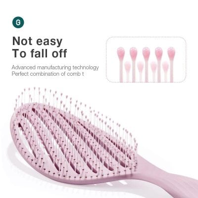 High-quality scalp massaging hairbrush for smooth, tangle-free hair and scalp health. Perfect for everyday hair care, offering gentle grooming with innovative bristle design.