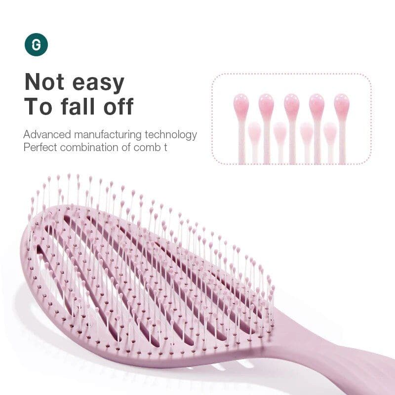 High-quality scalp massaging hairbrush for smooth, tangle-free hair and scalp health. Perfect for everyday hair care, offering gentle grooming with innovative bristle design.