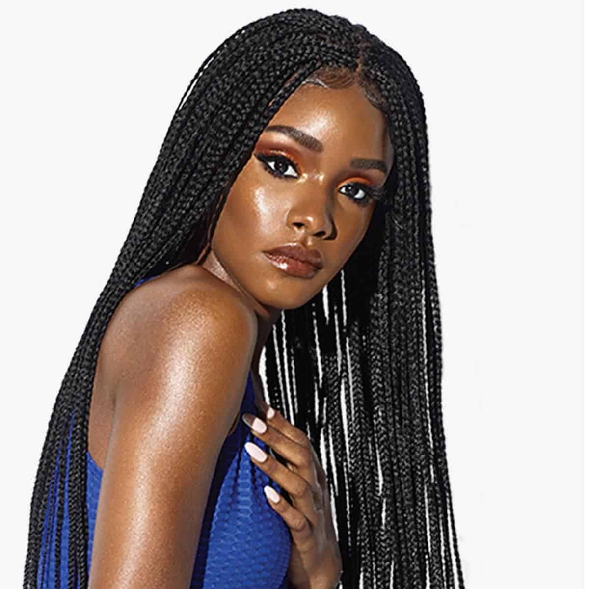 High-quality braided lace wigs for natural looks, perfect for trendy women seeking premium hair extensions, lace wig styles, and protective hairstyles.
