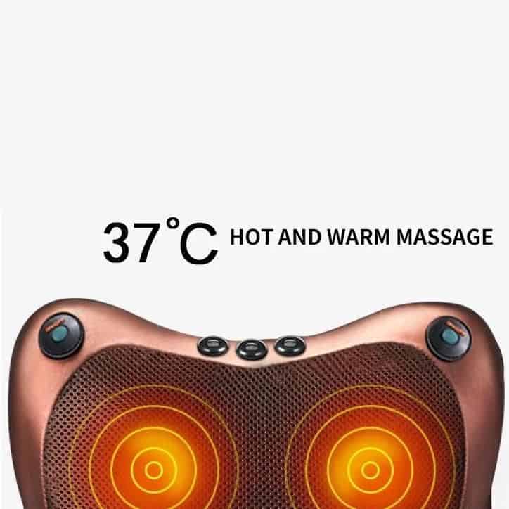 Relax with this innovative massage tool featuring heated pads and adjustable settings for a personalized experience.