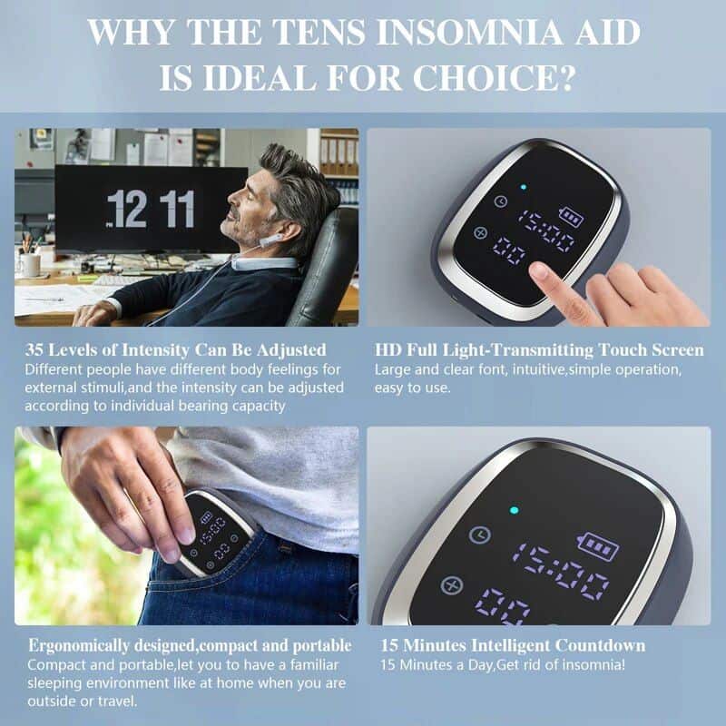 Portable TENS Insomnia Device for Sleep.