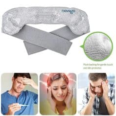 Comfortable head pain relief cushion for migraines and headaches.