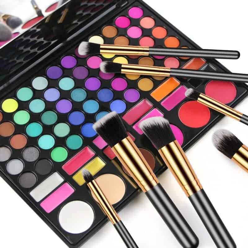 Vibrant eyeshadows and blushes from Monalisa Store perfect for creating stunning eye and face looks. Includes brushes for precise application, variety of shades for all skin tones.
