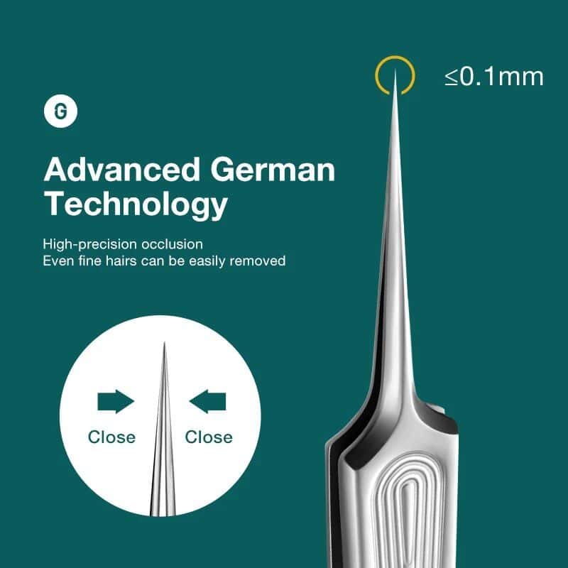 High-precision German laser technology for effective hair removal, even fine hairs. Features advanced German optics for safe, minimized discomfort, and reliable performance.
