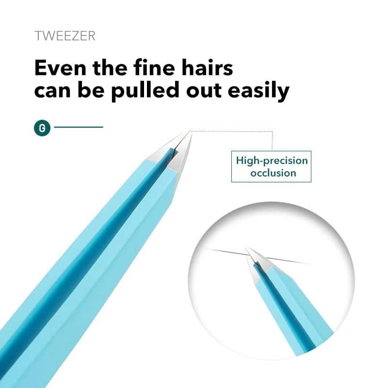 High-precision tweezers for delicate eyelash and eyebrow grooming, ideal for advanced cosmetic and optometry procedures. Perfect for precise, comfortable, and effective hair removal or adjustments.