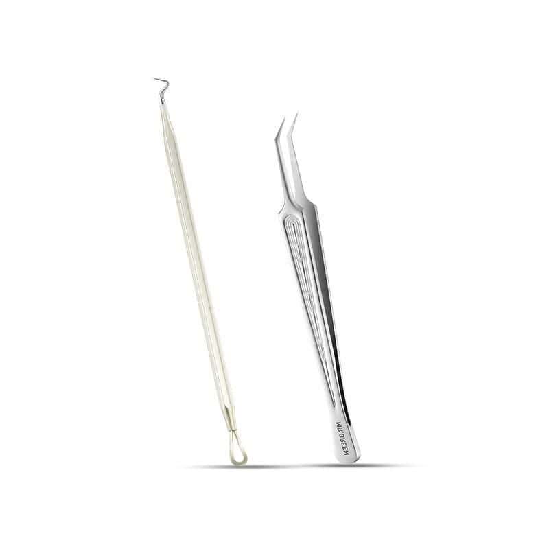 High-precision tweezers for eyelash extensions, perfect for lash artists and beauty professionals. Durable, stainless steel design ensures accuracy and longevity for professional use.