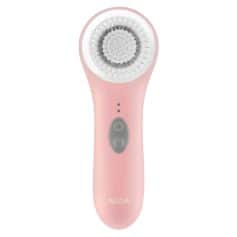 Portable electronic facial cleansing brush for deep skin cleaning, exfoliation, and acne treatment. Perfect for skincare routines, face washing, and pore cleansing.