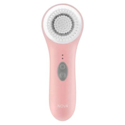Portable electronic facial cleansing brush for deep skin cleaning, exfoliation, and acne treatment. Perfect for skincare routines, face washing, and pore cleansing.
