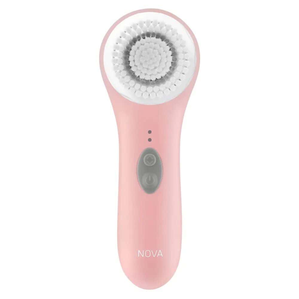 Portable electronic facial cleansing brush for deep skin cleaning, exfoliation, and acne treatment. Perfect for skincare routines, face washing, and pore cleansing.