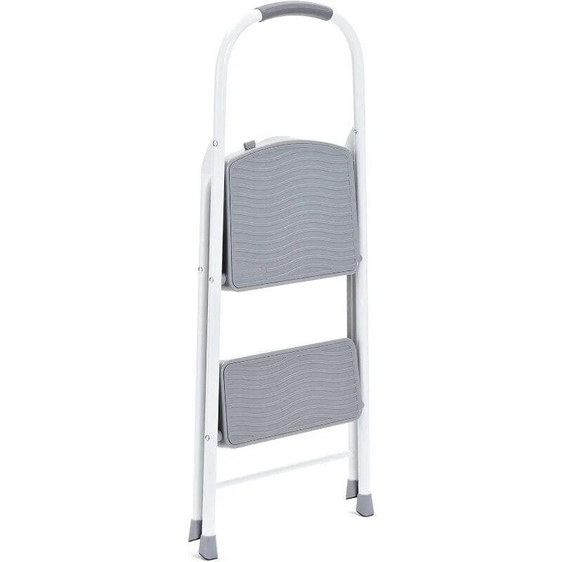 Lightweight, durable folding ladder with slip-resistant steps for safe access. Ideal for home, office, or retail spaces needing reliable step assistance.