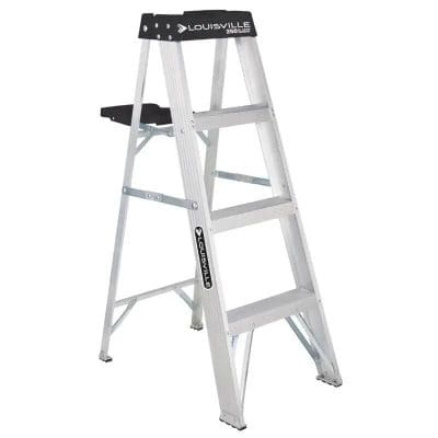 Heavy-duty aluminum ladder suitable for optometry clinics, optical stores, and eyewear businesses. Easy to use with durable construction for professional eye care settings.