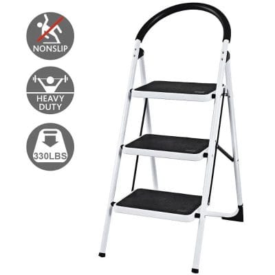 Durable medical step stool with non-slip surfaces and heavy-duty build. Supports up to 330 lbs, ideal for healthcare settings, clinics, and hospitals needing safe access.