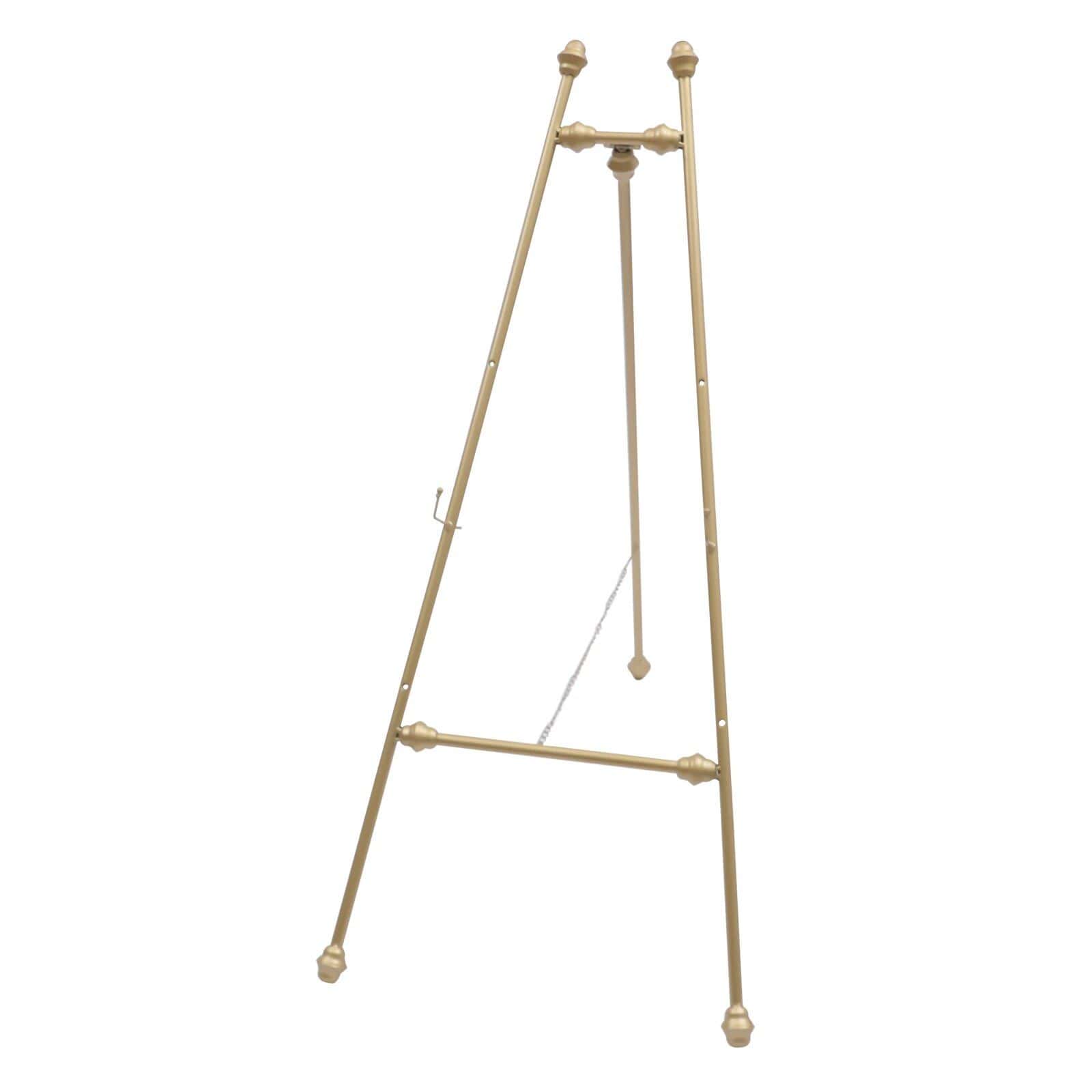 Elegant beige wooden easel stand with adjustable height, ideal for art displays, photography, and presentations. Durable and stylish, perfect for professional and home use.