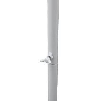 An image of a sleek, white medical IV stand with adjustable height, designed for hospital and clinic use to ensure safe and efficient IV therapy.