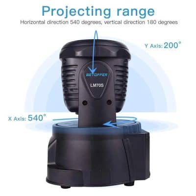 High-precision laser eye care device with 540° horizontal and 200° vertical projection range, ideal for advanced optometric treatments and vision correction procedures.