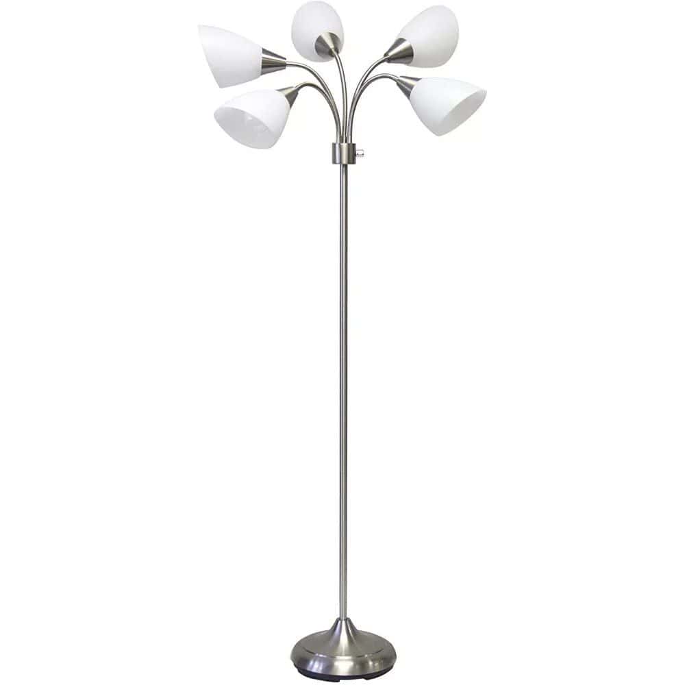 LED floor lamp with adjustable multiple white shades, perfect for living rooms, bedrooms, and offices. Enhance your space with stylish lighting and optimize your interior design.