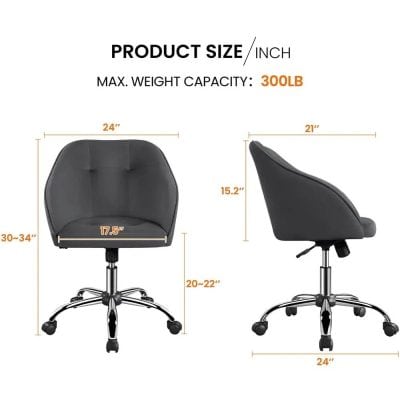 Comfortable and adjustable office chair with ergonomic design, perfect for workspaces, featuring durable construction, adjustable height, and smooth casters for mobility.