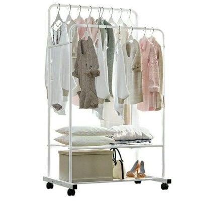 Versatile clothing storage rack for homes, perfect for organizing shirts, dresses, and accessories from Monalisa Store. Durable, portable, and stylish solution for your wardrobe needs.
