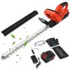 Powerful cordless hedge trimmer for efficient pruning and trimming of bushes and hedges.