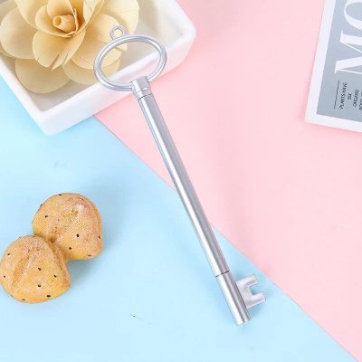 Sleek, silver key-shaped optical tool suitable for adjusting and maintaining eyeglasses and sunglasses, ideal for opticians and eyewear enthusiasts.