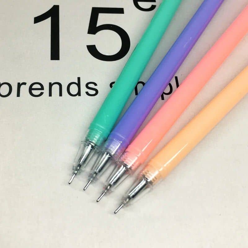 Vibrant pastel gel pens ideal for creative writing, journaling, and art supplies available at Monalisa Store for ophthalmology and eye care professionals.