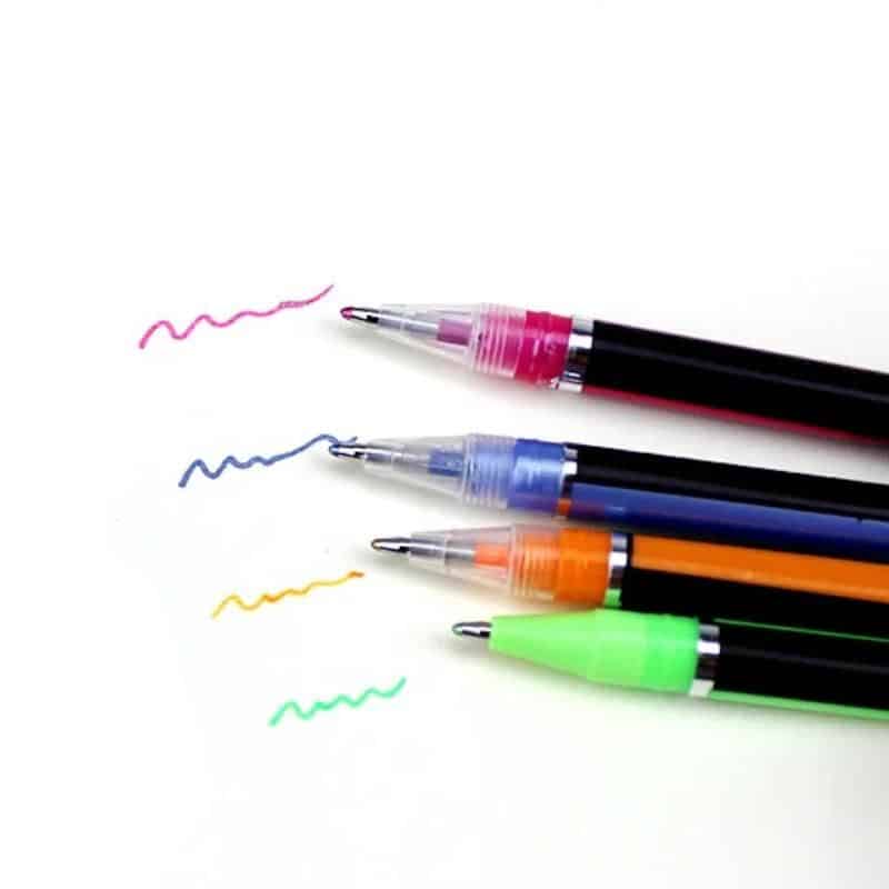 Brightly colored pens used in optometry for eye testing, charting, and precision work, available at Monalisa Store for professionals and clinics.
