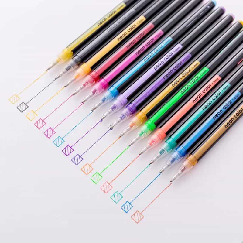 Bright neon marker pens with vibrant colors designed for optical and eye care professionals, suitable for writing prescriptions, marking lenses, and custom optometry branding.