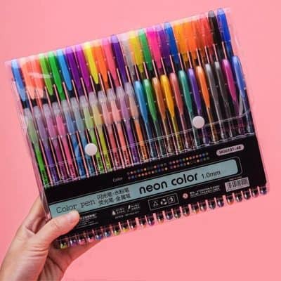 Vibrant neon color gel pens set ideal for artistic projects, note-taking, and creative designs, perfect for students, artists, and professionals who want vivid, smooth ink flow.