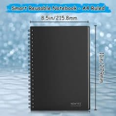 High-quality reusable A4 notebook with spiral binding, perfect for students and professionals. Stylish design, durable cover, and eco-friendly materials. Ideal for note-taking, journaling, and organization.