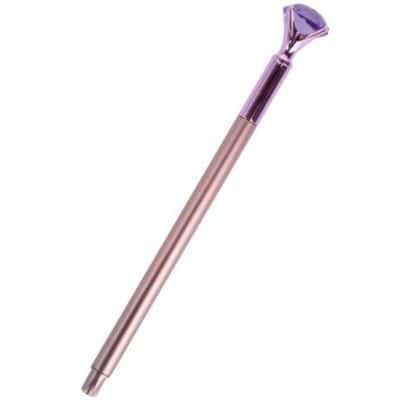 Elegant rose gold Gua sha facial massage roller with purple crystal tip, skincare tool for facial contouring and anti-aging, Monalisa Medical Store.