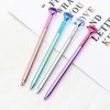 Adorable pastel heart-top pens in pink, blue, purple, and silver, ideal for gift shops or stationery stores. Perfect for writing, journaling, or decorating your desk with colorful accessories.