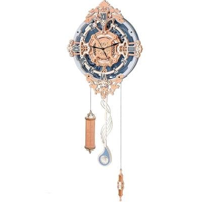 Unique vintage-style modern wall clock with detailed craftsmanship and precision timing for living rooms, offices, and bedrooms.