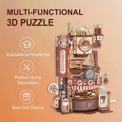 Educational model kit for kids and adults, perfect for home decoration or as a gift. Creative and interactive 3D mechanical puzzle for learning and fun.