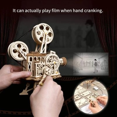 Optical illusion gear toy demonstrating mechanical movement and projection effect, perfect for optical illusion fans and educational science displays.